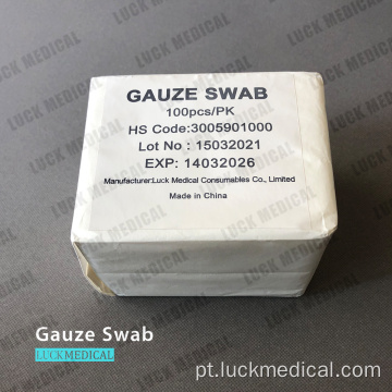 Kit de swab de gaze de cuidados médicos não estéril